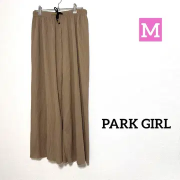 PARK GIRL 플리츠 디자인 캐주얼 팬츠