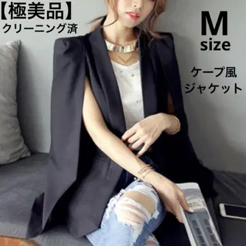 [ 새상품급 ] H.YHOME 케이프풍 자켓 블랙 M