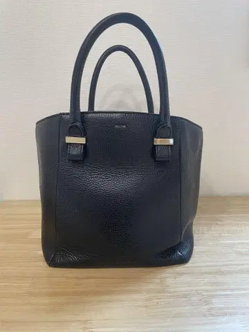 BELIER 블랙 가죽 토트백