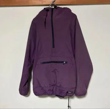 LL Bean 후드 부착 퍼플 나일론 자켓