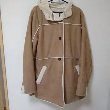 BILLABONG 후드 부착 무스탕 코트