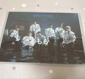 enhypen darkblood 친필 사인 엽서