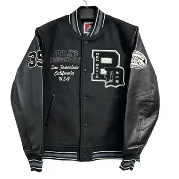 [ BEN DAVIS ] BD STADIUM JACKET / 가죽 와펜