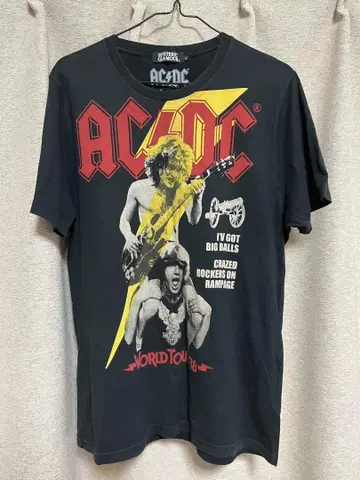 HYSTERIC GLAMOUR x ACDC 그래픽T셔츠 L사이즈