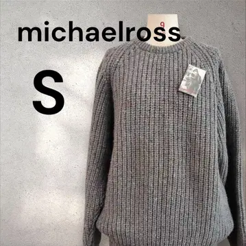 [새상품] michaelross 스웨터 울 100% 그레이지 S