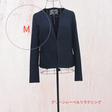 유나이티드 애로우즈 그린 라벨 릴랙싱 네이비 후크식 자켓