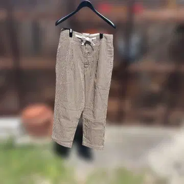 새상품급 HAVERSACK 스트라이프 코튼 실크 팬츠