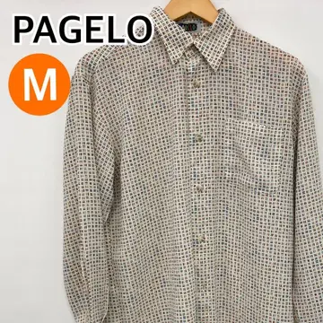 PAGELO 상의 긴팔 셔츠 블라우스 아이보리 M [ CT1671 ]