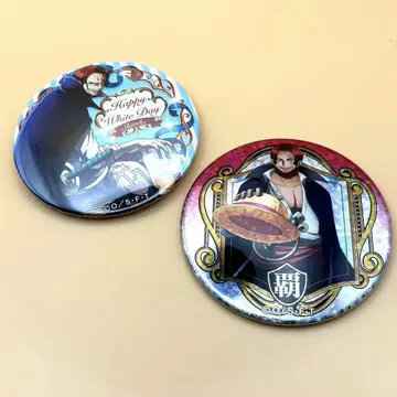 ONE PIECE 샹크스 캔뱃지 2개 화이트데이 & 야라이 SHINE