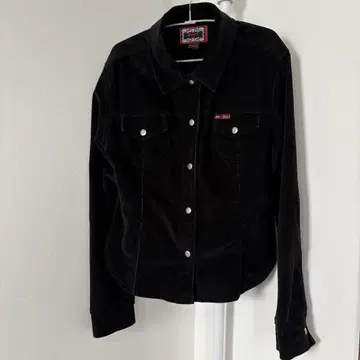 Guess 블랙 코듀로이 자켓