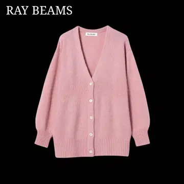 Ray BEAMS 플러피 V넥 가디건 빔즈