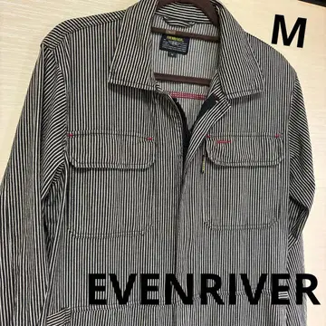 EVENRIVER (이븐리버) 작업복 히코리 패턴 M