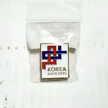 오사카 간사이 만박 EXPO2025 한국관 핑 배지 화이트 한국 파빌리온