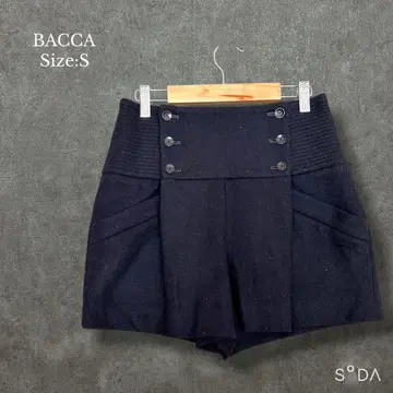 바카 BACCA [ S ] 숏팬츠 울 캐시미어 프론트 버튼