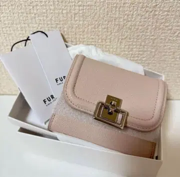FURLA furla 핑크 3단 폴더형 지갑