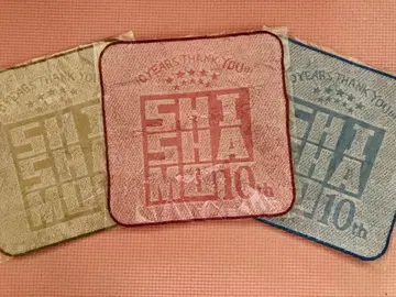 SHISHAMO 10주년 가챠 핸드 타월 3개 세트