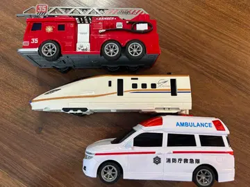 소방차 구급차 신칸센 카가야키 사운드 완구 3대 세트