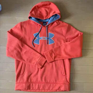 UNDER ARMOUR 오렌지 후드 부착 후드티