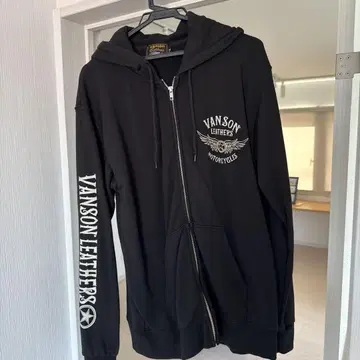 VANSON 블랙 후디 XL