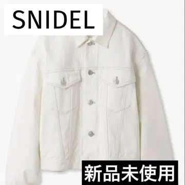 [ 미사용 새상품 ] SNIDEL 화이트 데님 자켓 가을/겨울 택 포함