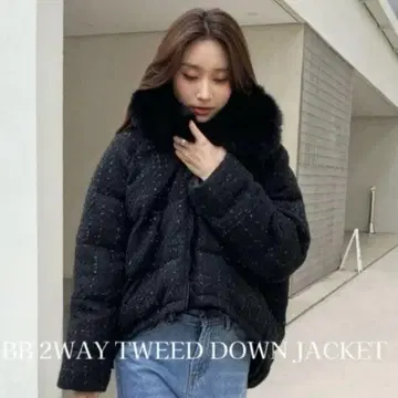 벌스데이 바쉬 2WAY TWEED DOWN JACKET
