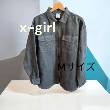 새상품급 X-girl 스웨이드풍 자켓 심플