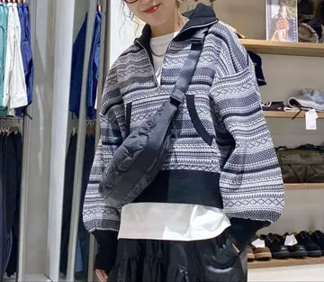 니코앤드 인기 스태프 프로듀스 misayo 하프 ZIP 풀오버