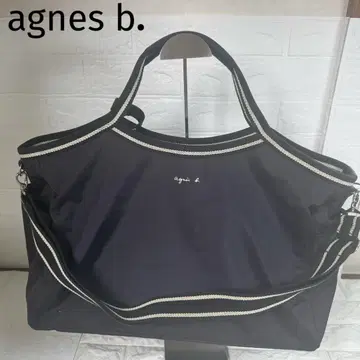 agnes b. 에네스베 나일론 보스턴 백 2way 블랙