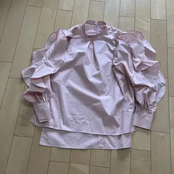 EUCLAID 프릴 셔츠 핑크