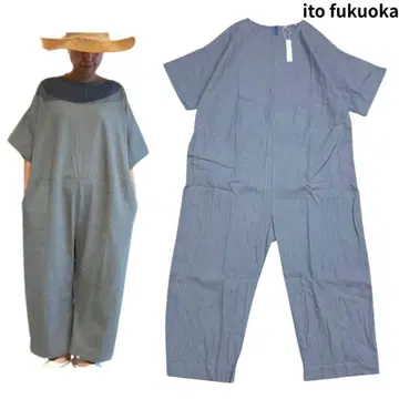 ito fukuoka jump suit slim herringbone