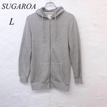 e5446 [슈가 로아] 집업 후드 트레이닝복 남성용 L 그레이