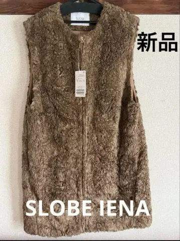 주말 한정 처분! SLOBE IENA! 새상품 퍼 베스트 에코 퍼 베스트