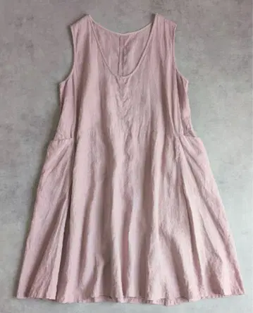 nest Robe 린넨 2way 롱 원피스 핑크