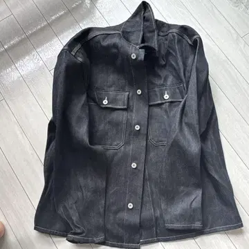 Yeezy season 6 sample 다크 데님 긴팔 셔츠 미국제