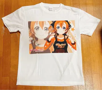 러브 라이브 코사카 호노카 드라이 속건성 T셔츠 화이트 L 사이즈