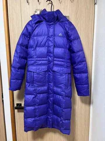 adidas 후드 부착 퍼플 다운 자켓 D/JP L