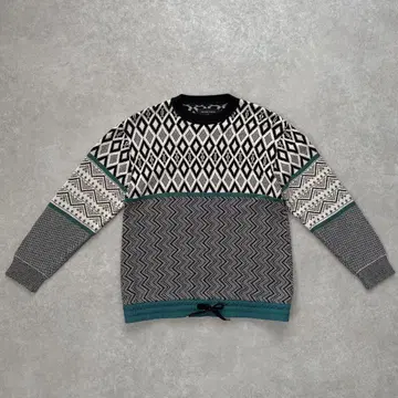 UNITEDTOKYO 코튼 니트 기하학 패턴