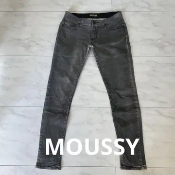 MOUSSY 그레이 로우라이즈 스키니 데님 사이즈 1 ( S )