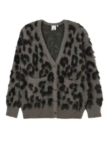 X-girl LEOPARD KNIT CARDIGAN 레오파드 무늬 Y2K