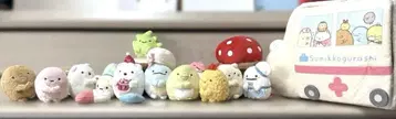 스미코구라시 테노리 봉제 인형 구급차 버섯 그루터기