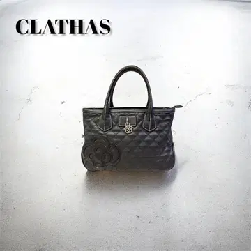 CLATHAS 핸드백 다기능 꽃무늬 플라워 퀼팅 백 블랙