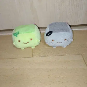 한나리 두부 손바닥 봉제 인형 참깨 말차 헤이세이 레트로 봉제 인형