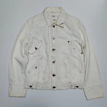 PAPAS 화이트 데님 자켓 size46