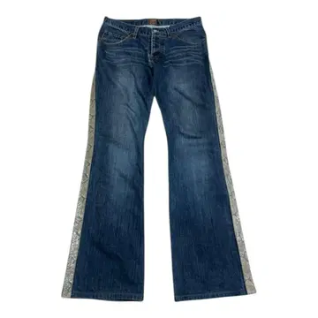 jack rose side python flare denim y2k