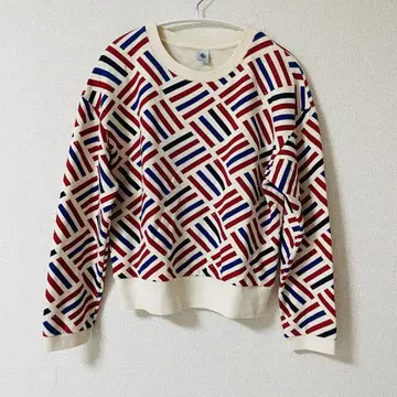 쁘띠바토 PETIT BATEAU 트리컬러 맨투맨