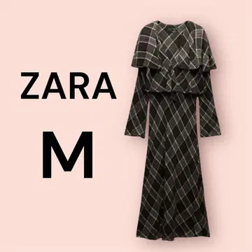 ZARA 자라 ZW 컬렉션 원피스 체크 무늬 프릴