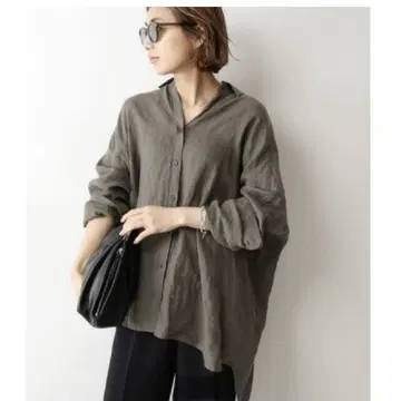 DEUXIEME CLASSE 카키 긴팔 셔츠