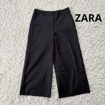 ZARA 와이드 팬츠 가우초 팬츠 코튼 M 블랙