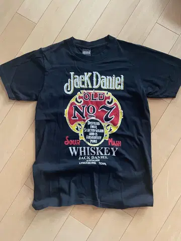 Jack Daniel's 잭 다니엘 로고 티셔츠 블랙