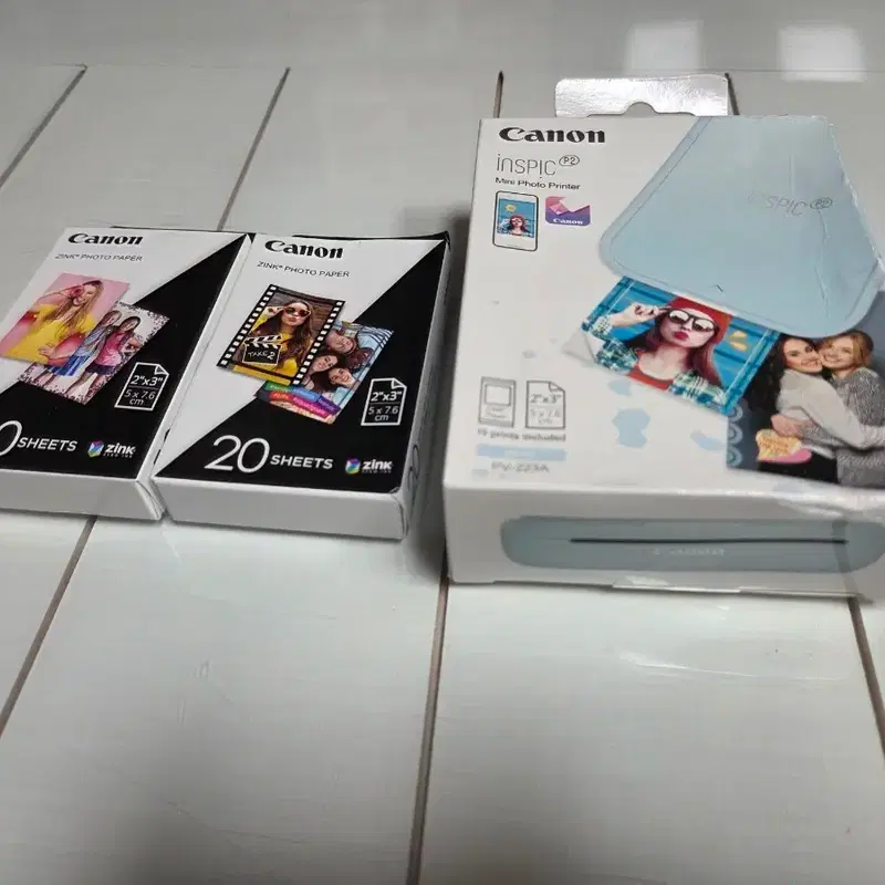 (새상품)캐논 인스픽 P2 미니 포토프린터 + 용지(70매)